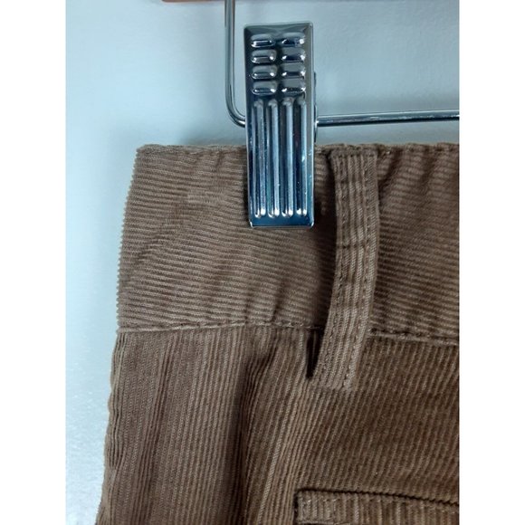 BCBG MaxAzria Womens Brown Slim Leg Corduroy Pants Snap Pocket Lightweight 4 - Picture 9 of 10